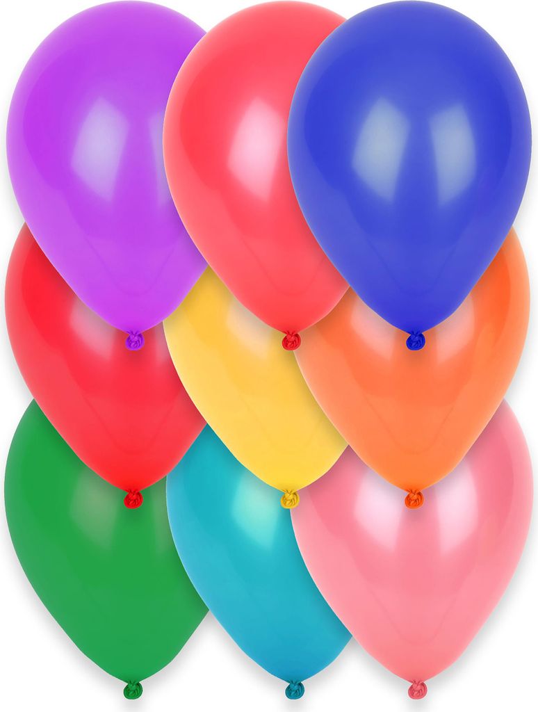 Party-Luftballons Party-Deko 12 Stück bunt 28cm - Einheitsgröße