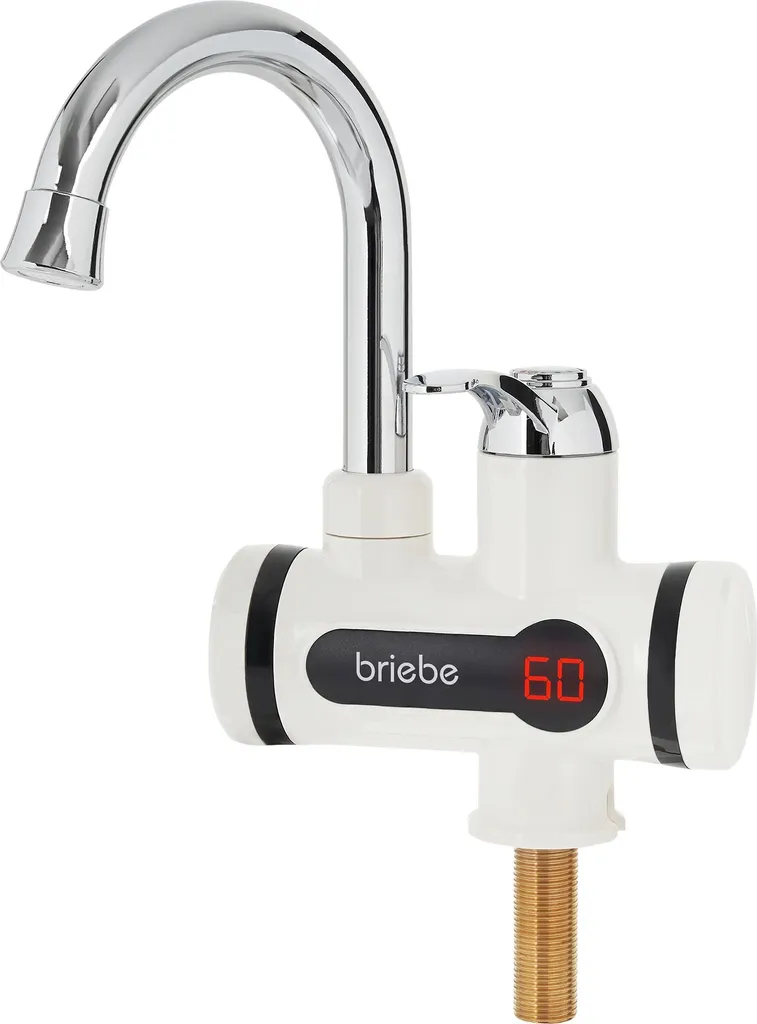 Scaldacqua Istantaneo Briebe IH1201 Elettrico - Rubinetto Bianco 3600W
