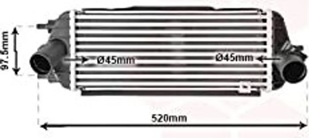 VAN WEZEL 83004281 Refroidisseur d'air de suralimentation de qualité