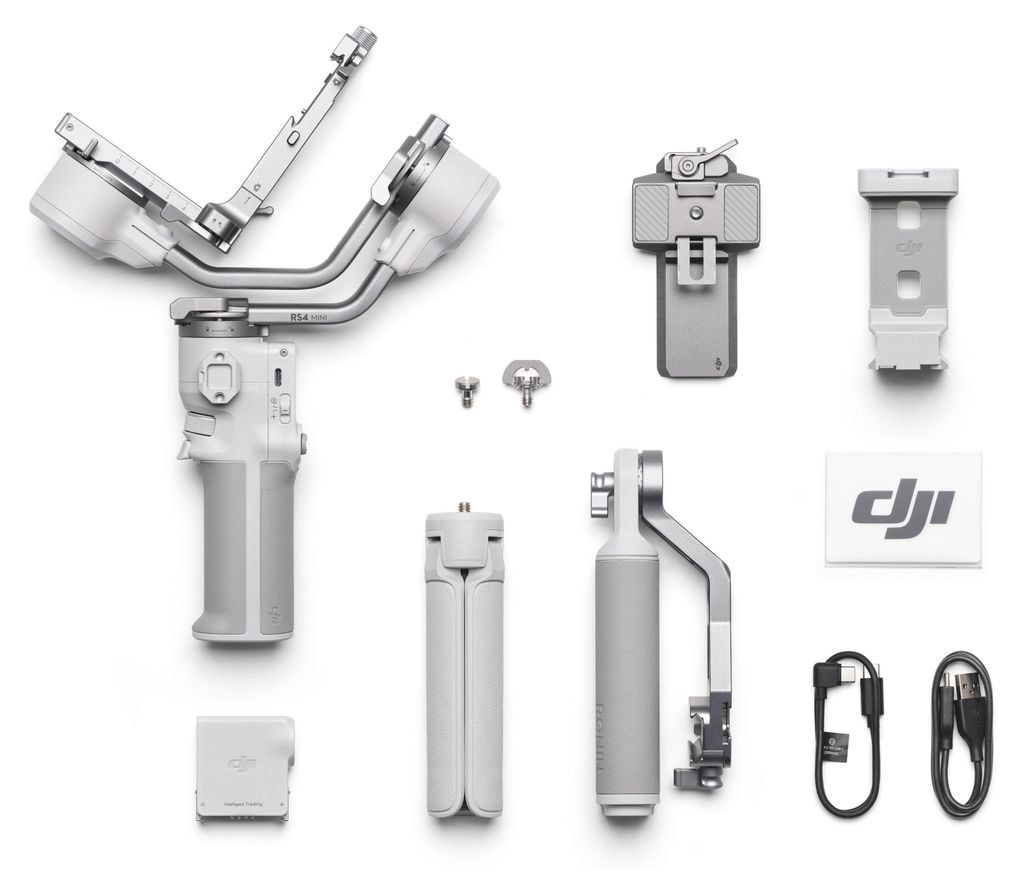 DJI RS 4 MINI, Ruční kamerový stabilizátor, Bílá, 2 kg, Obrázek produktu 