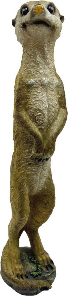 Prodex Surikata in piedi in pietra polimerica, beige, 51 cm Immagine del prodotto 
