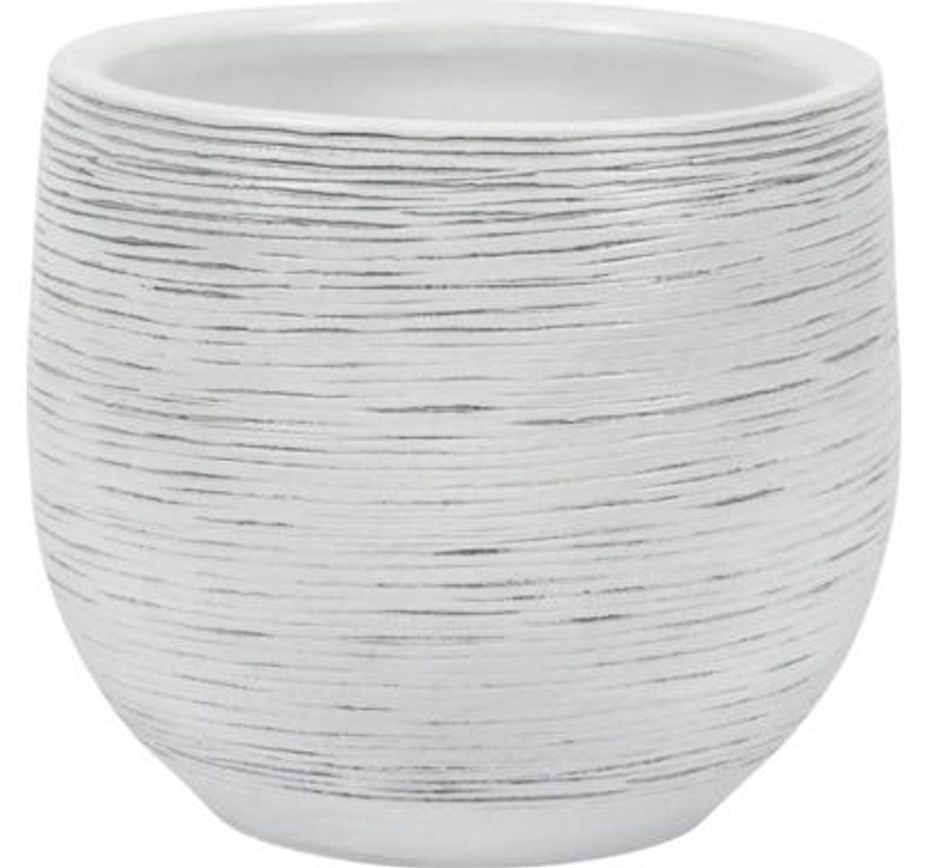 Blumentopf Passion for Pottery Le Havre Keramik Ø 23 cm H 21 cm weiß
