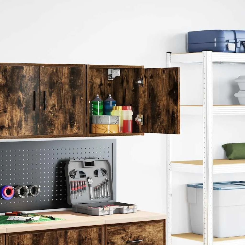 Armadio Sospeso Garage VidaXL Rovere Fumé: Design e Robustezza 60cm