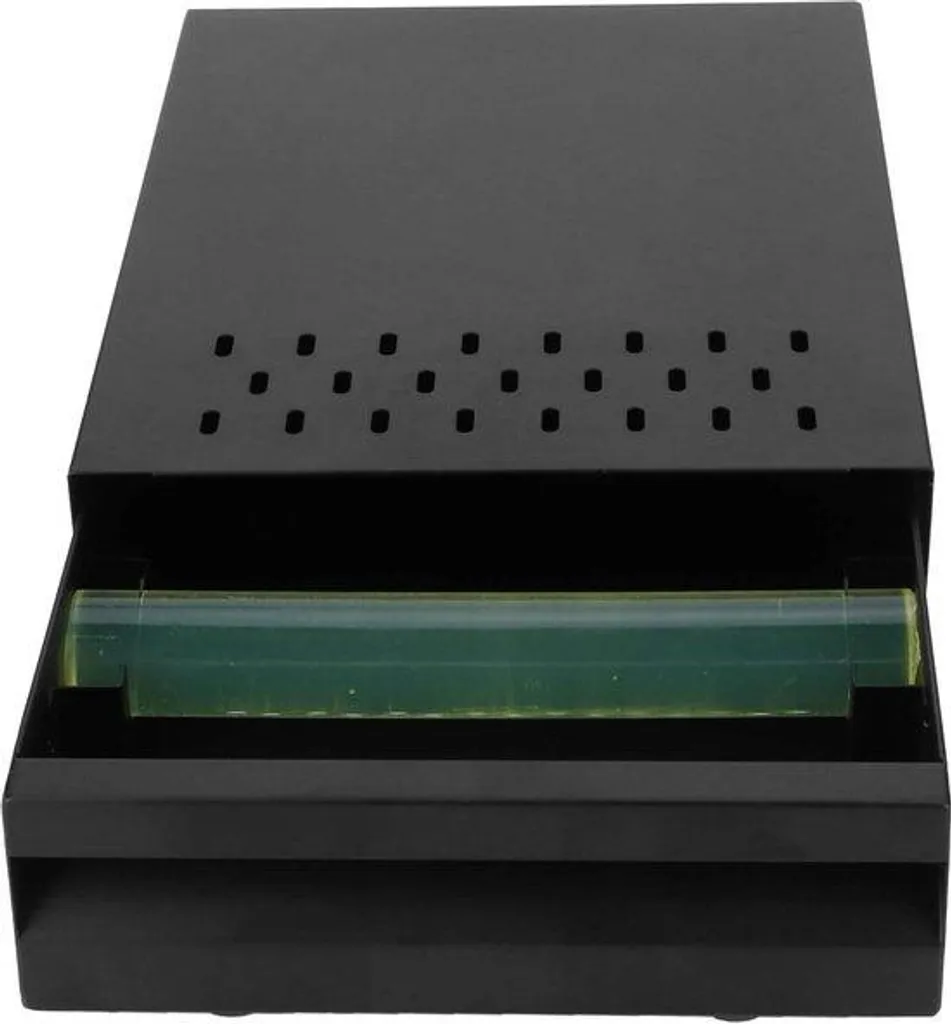 Conteneur à dosettes expresso en acier inoxydable vert pour bar chic
