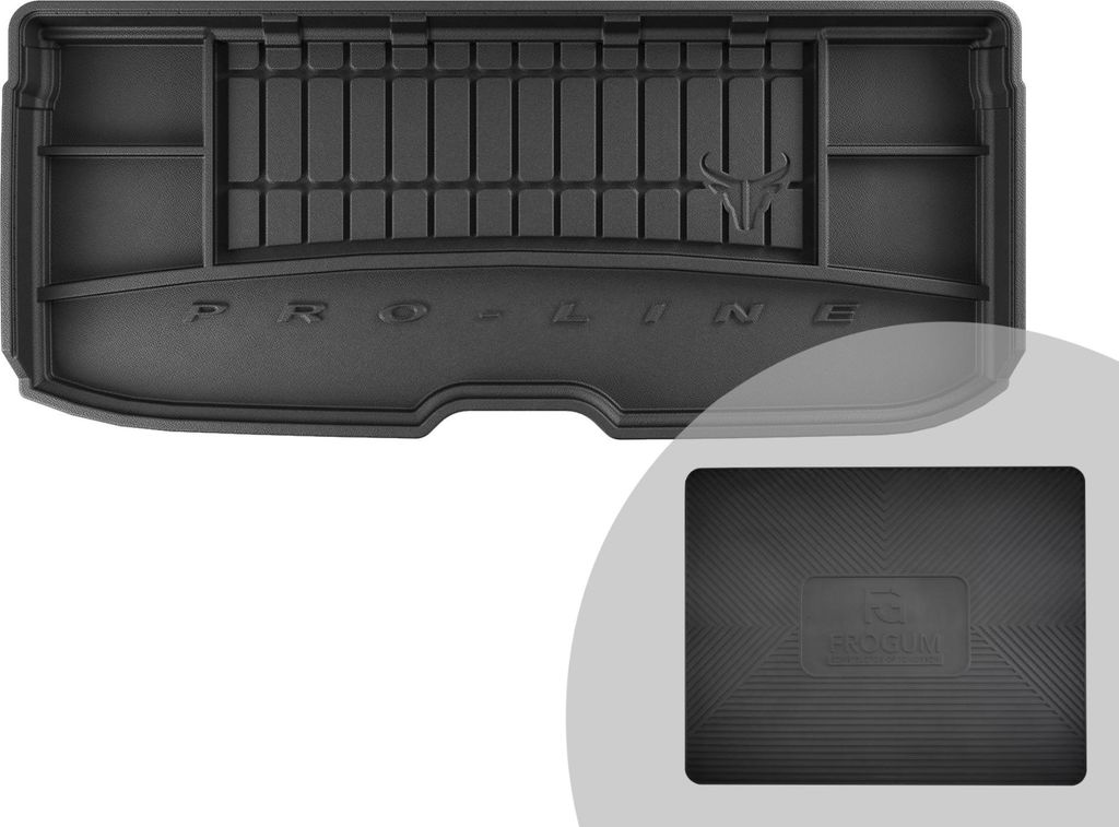 FROGUM ProLine 3D Gummimatte Exklusive Auto Kofferraummatte Kofferraumwanne für Mini Cooper III a 2014