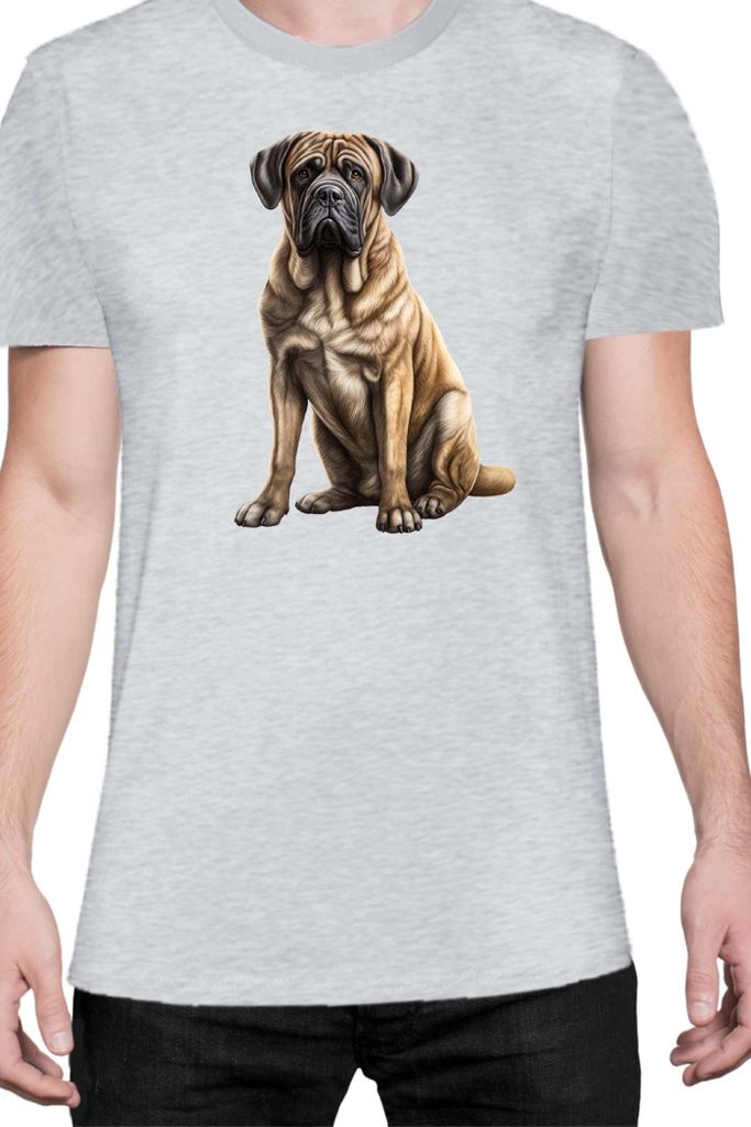 Herren T-Shirt Dogs Breeds English Springer Spaniel Dog Breed 005, Man M / Grau