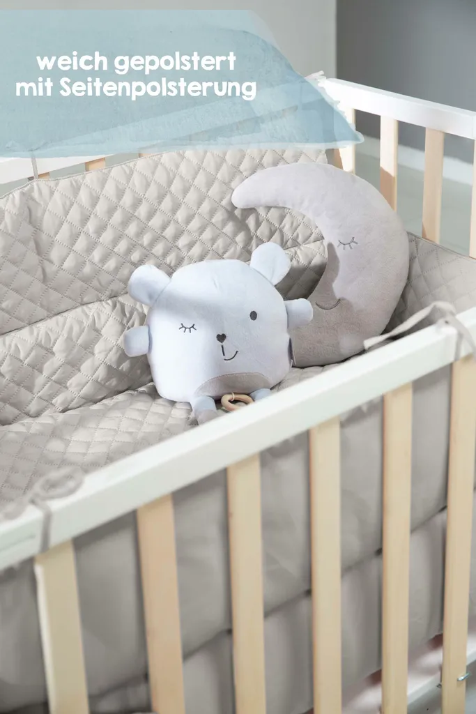 Fond de parc bébé molletonné gris argenté roba Style, taille ajustable - 13