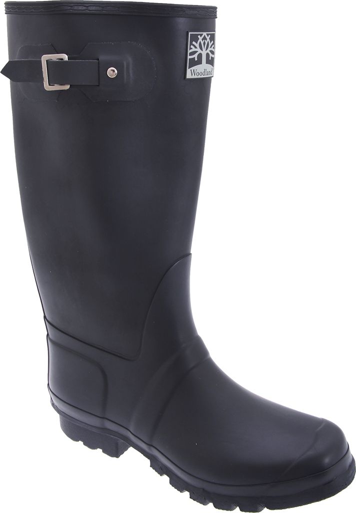 Woodland Uni Gummistiefel mit Schnalle, weite Passform DF980 (45 EU) (Marineblau)