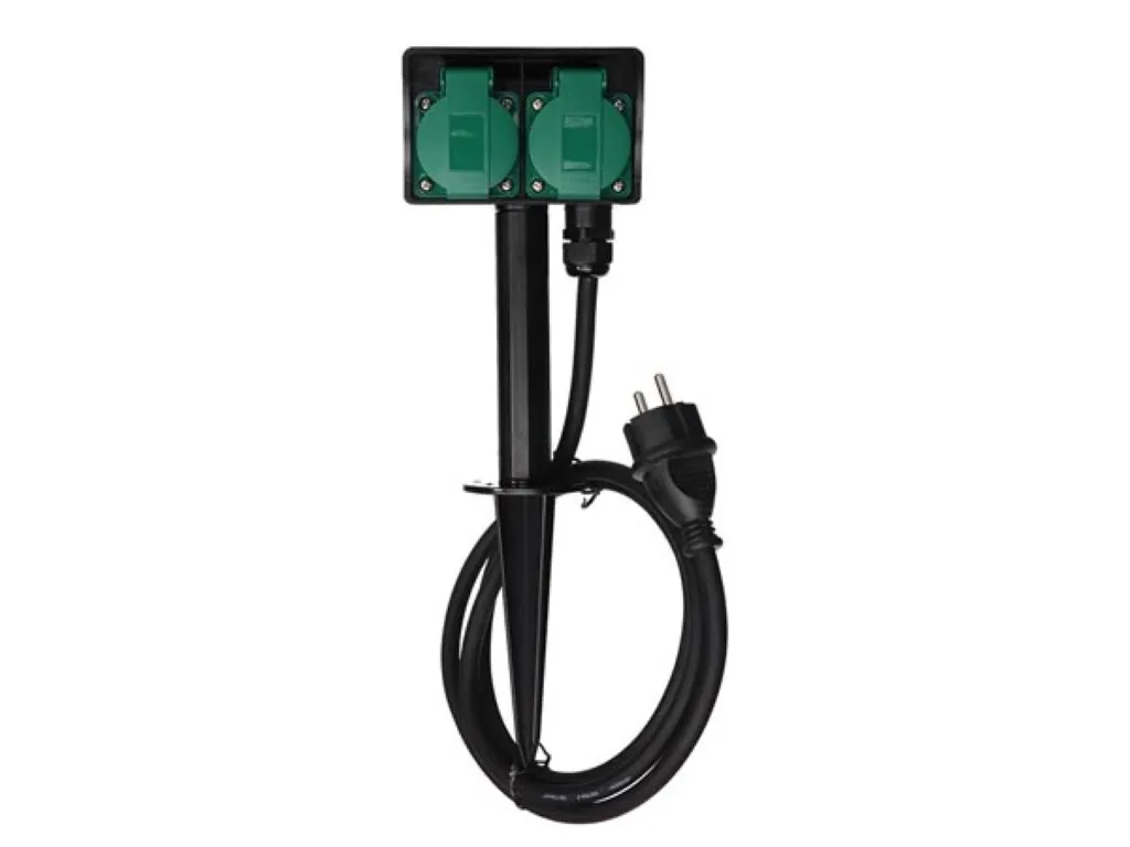 Presa 2 Vie Esterno Francese IP66 - Doppia Presa a Muro Professionale