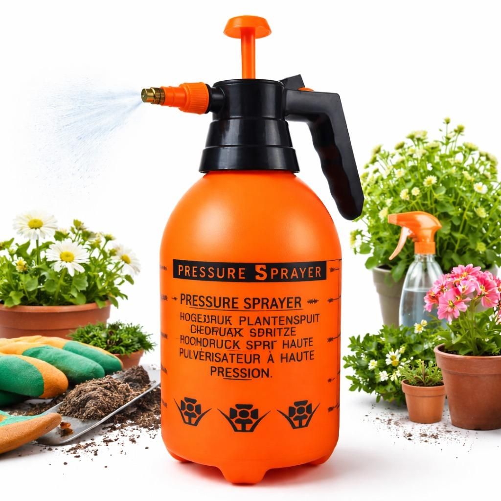 3L Sprühflasche Drucksprühgerät Gartenspritze Drucksprüher Unkrautsprüher Sprühflasche Hand-Sprühgerät Pflanzenschutz Bewässerung Haushalt...
