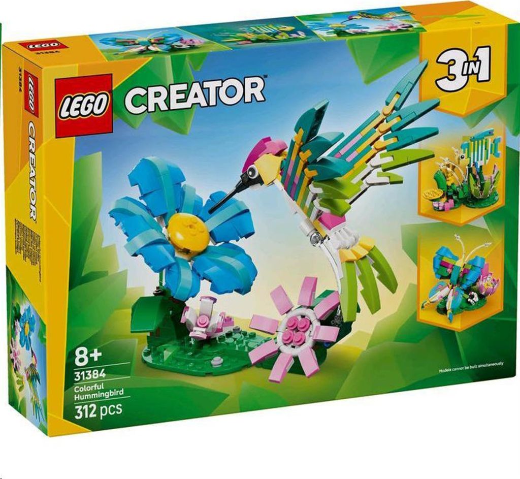 LEGO Creator Divoké zvieratá: Farebný kolibrík, Stavebnica, Obrázok produktu 