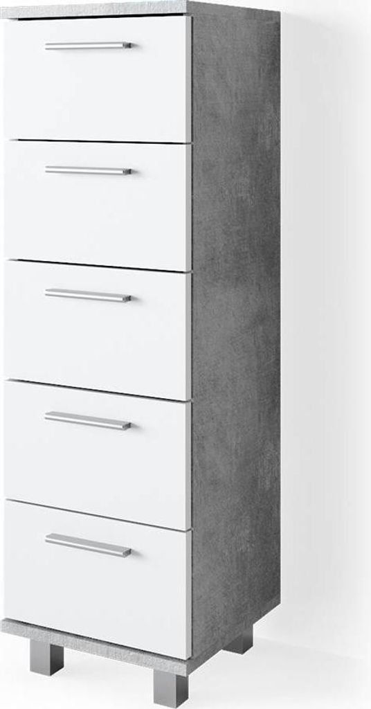 Skříňka do koupelny Vicco Ilias Beton 30 x 95 cm, Model Obrázek produktu 