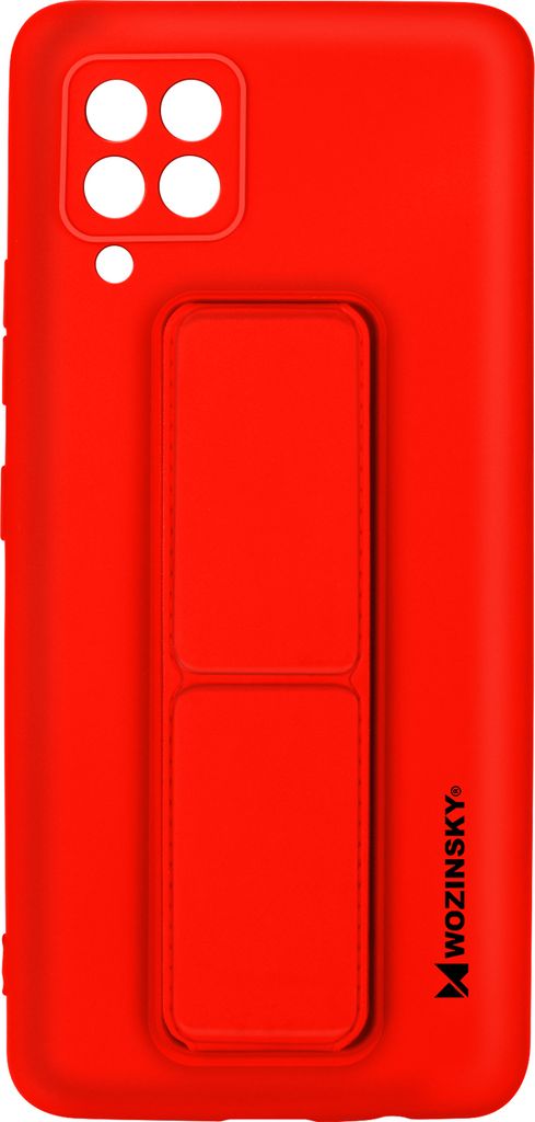 Wozinsky Kickstand Case Silikonhülle mit Ständer Samsung Galaxy A42 5G rot