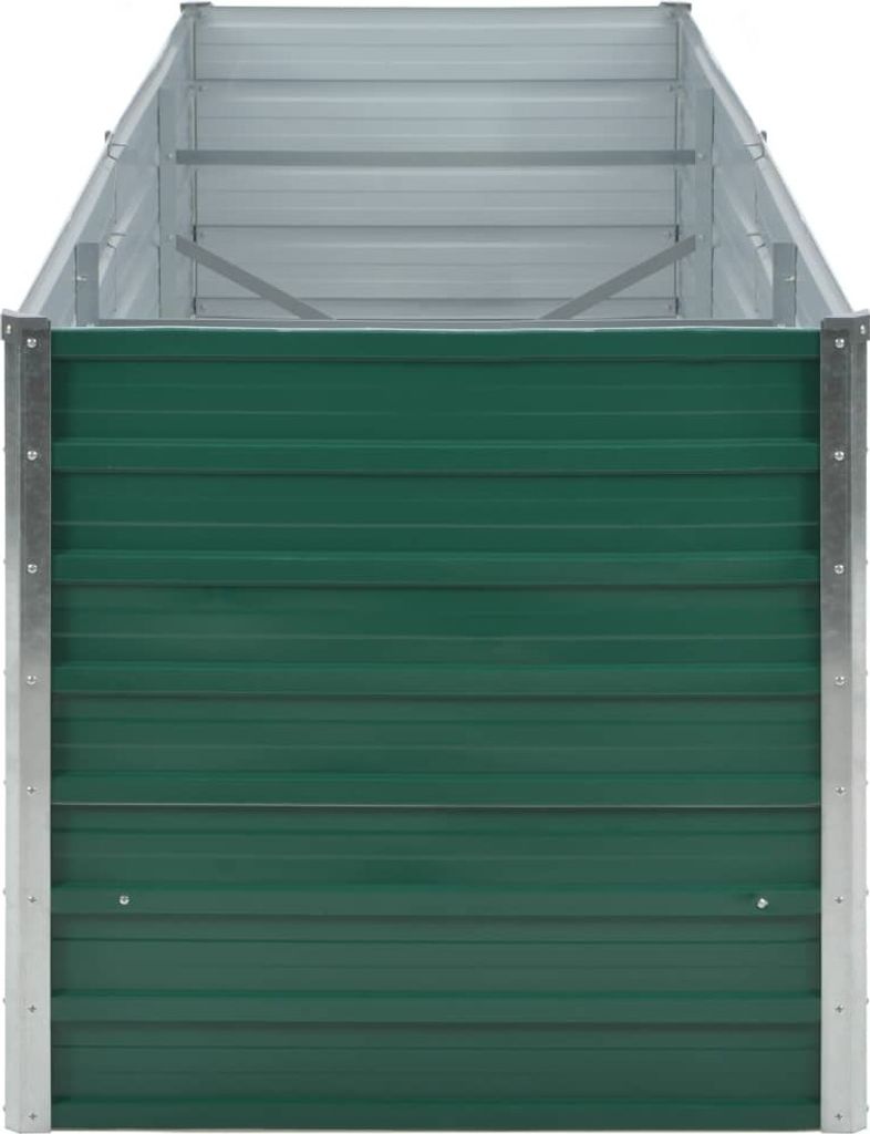 vidaXL Garten-Hochbeet Verzinkter Stahl 240x80x77 cm Grün Produktbild 4