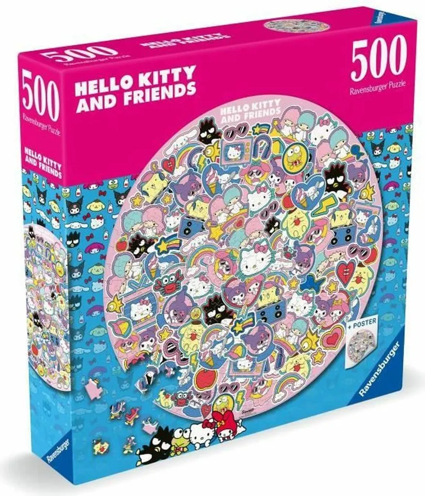 Puzzle Hello Kitty and Friends 500 Pièces Haute Qualité Impression Satinée