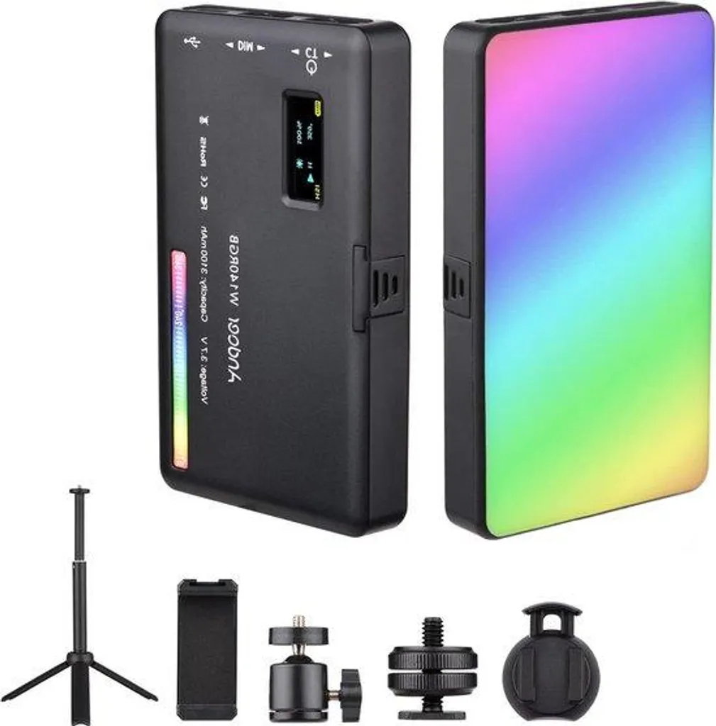 Éclairage vidéo LED réglable 2500K-9000K pour photo et vidéo K50