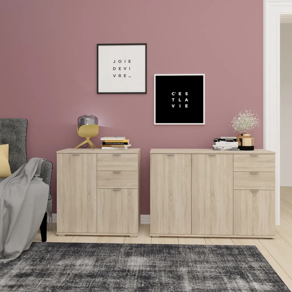 Cassettiera combinata KOSSE 1 - rovere sonoma - 11