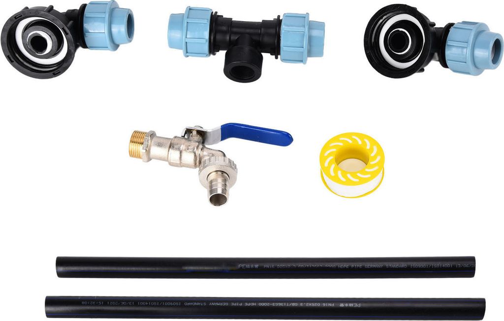 Ellenbogen IBC Adapter Container Tank Schwanenhals Outlet Tap Connector für Füllung Gießkanne