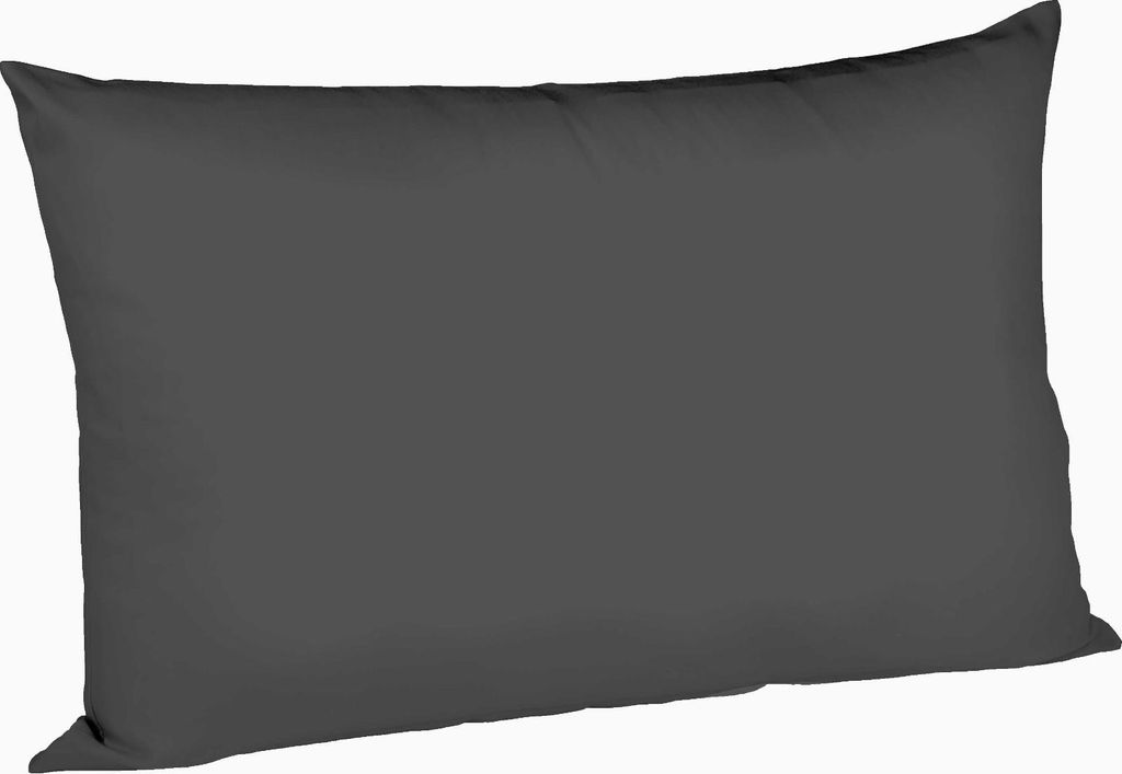 Fleuresse Mako-Satin-Kissenbezug uni colours anthrazit 9031