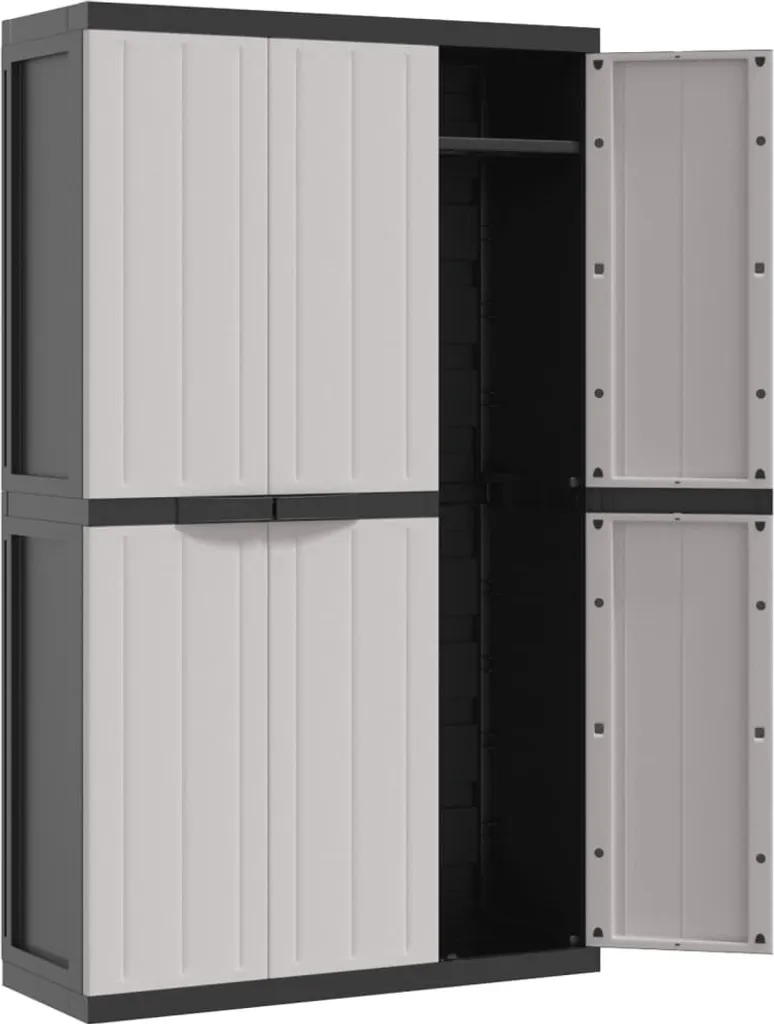 Armoire de jardin étanche 165 cm en PP pour protéger vos outils du vol - 9