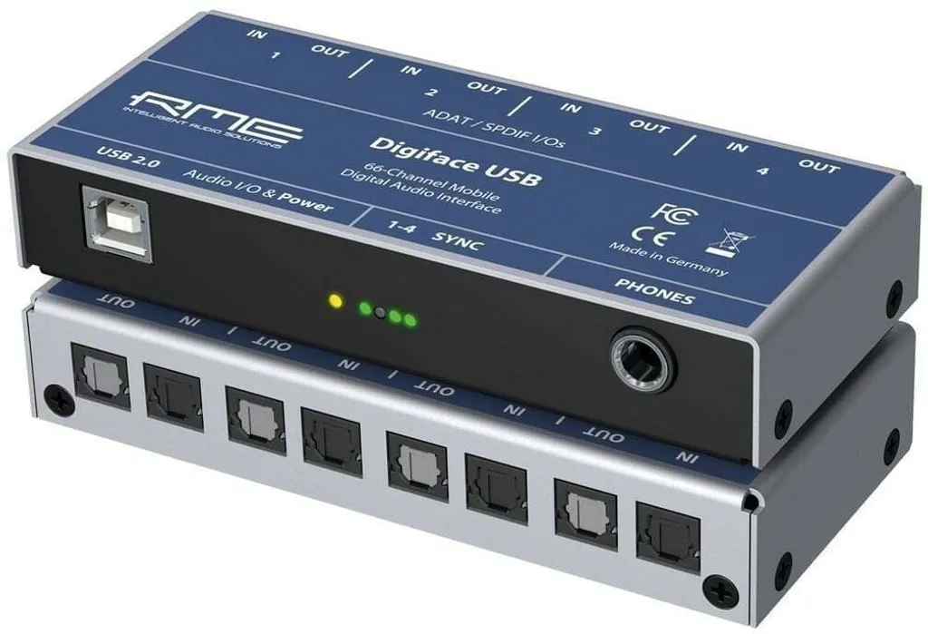 RME Digiface USB avec TotalMix FX et 4 Ports ADAT pour Extension Numérique
