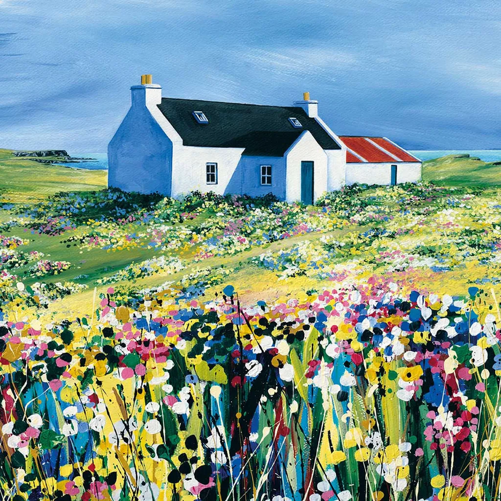 Tableau Avril Thomson Smith Fields Of Yellow PM5174 Encadré 85x85 cm