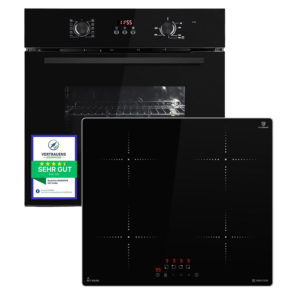 Cuisinière: 60cm Four encastrable BO8005FB + 59cm Plaque Image du produit 