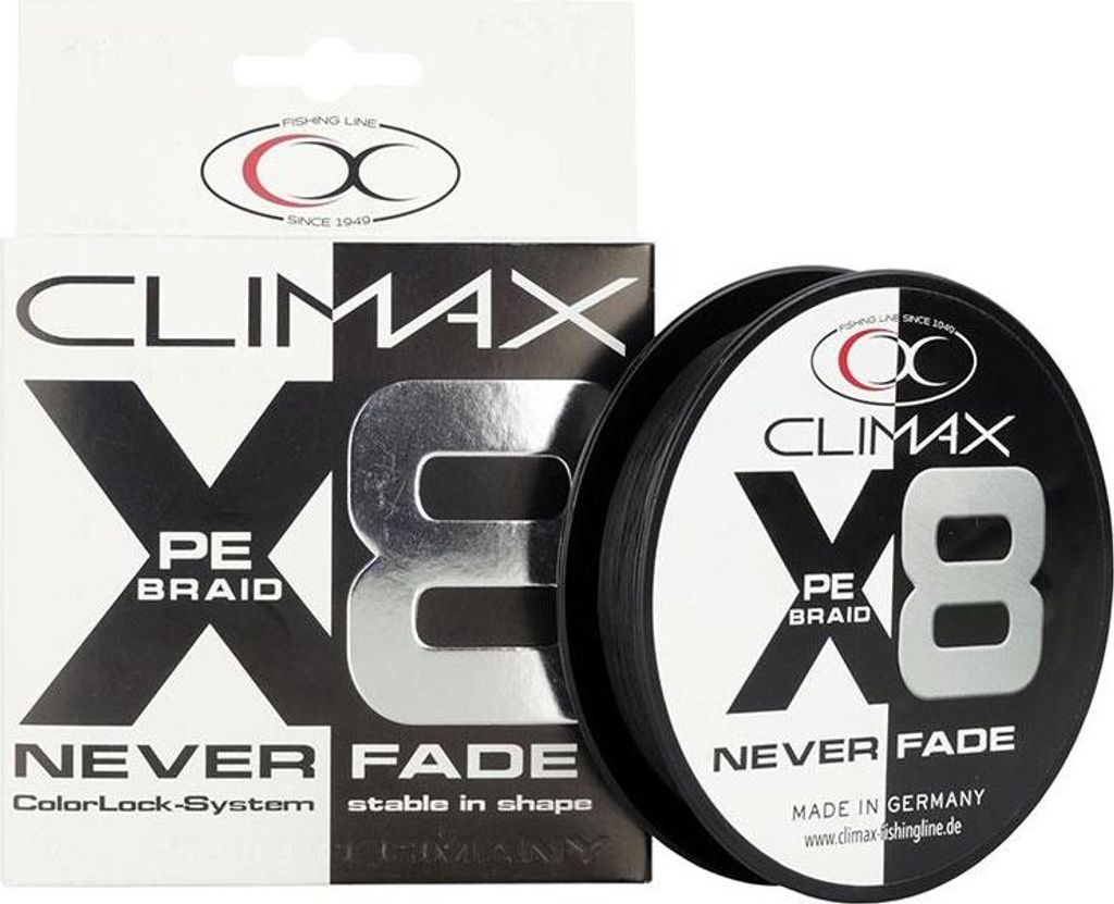 Climax X8 Neverfade Schwarz 270 m 0,10 mm 4,9 kg Produktbild 