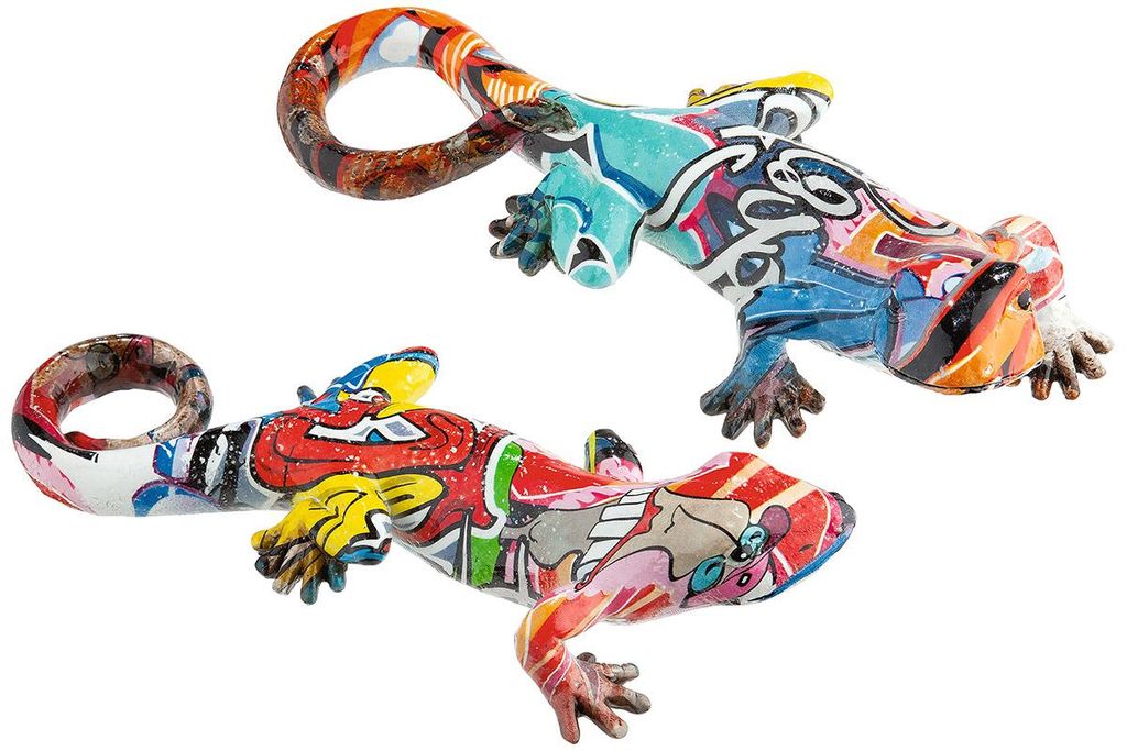 Casablanca Figur, Gecko, "Street Art", Graffiti, Kunstharz, Produktbild 