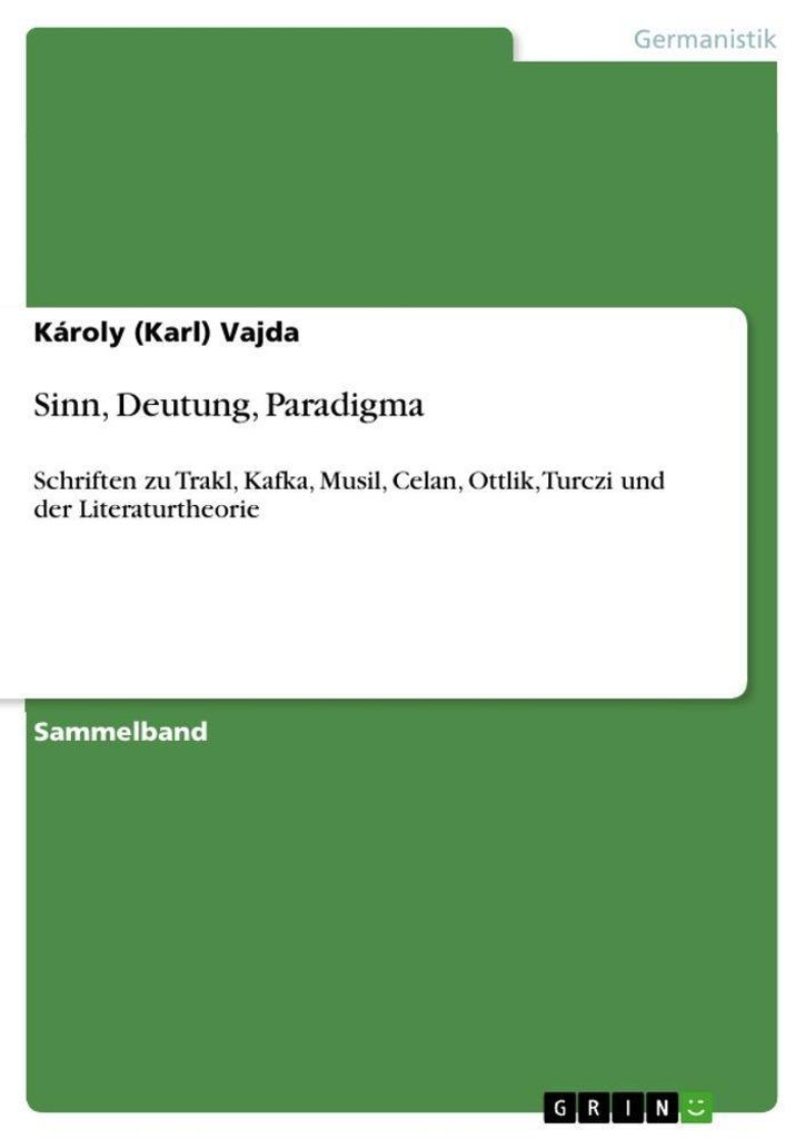 Sinn, Deutung, Paradigma