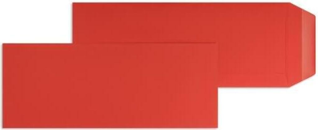 Versandtaschen 125x312mm 120g/qm gummiert VE=100 Stück rubin