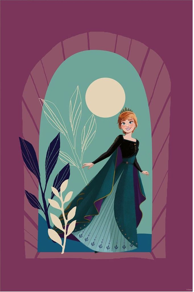 Disney Poster Die Eiskönigin Mitternachtssonne Lila - 612836 - 50 cm x 70 cm