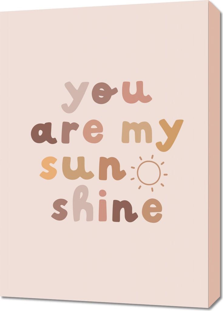 Bild 50x70cm Muster für Kinder, Mädchen für das Zimmer - Sunshine