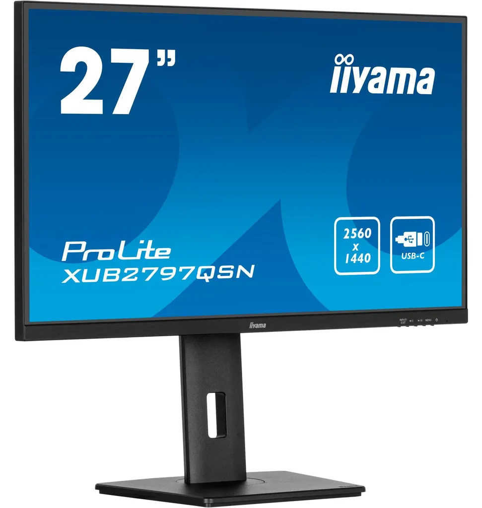 Écran PC 27" Iiyama XB2797QSNP-B1 Dalle IPS QHD et Connectique USB-C