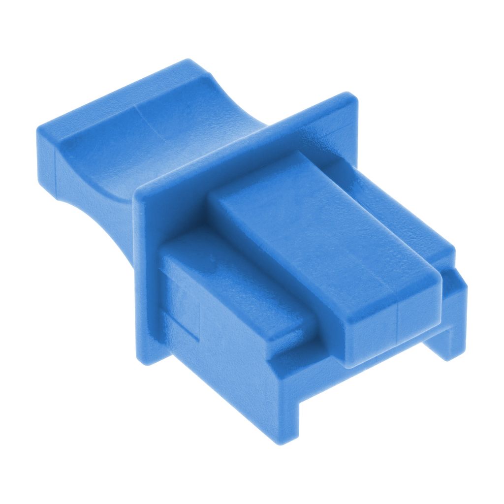 InLine Staubschutz, für RJ45 Buchse, blau 100er Pack, Blau, Produktbild 
