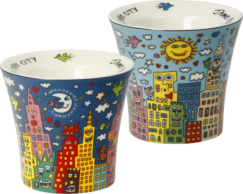 Goebel Eierbecher James Rizzi - My New York City, New Bone China, Bunt, 26103521