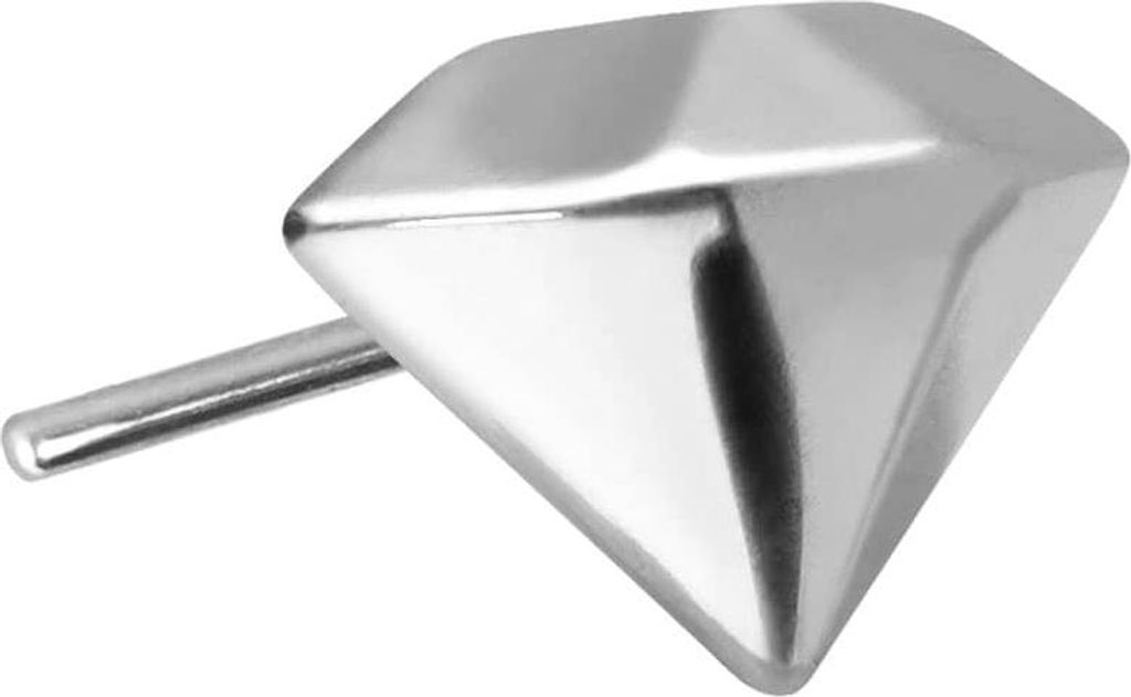 Piercing-Zubehör Titan Aufsatz mit Push Pin DIAMANT