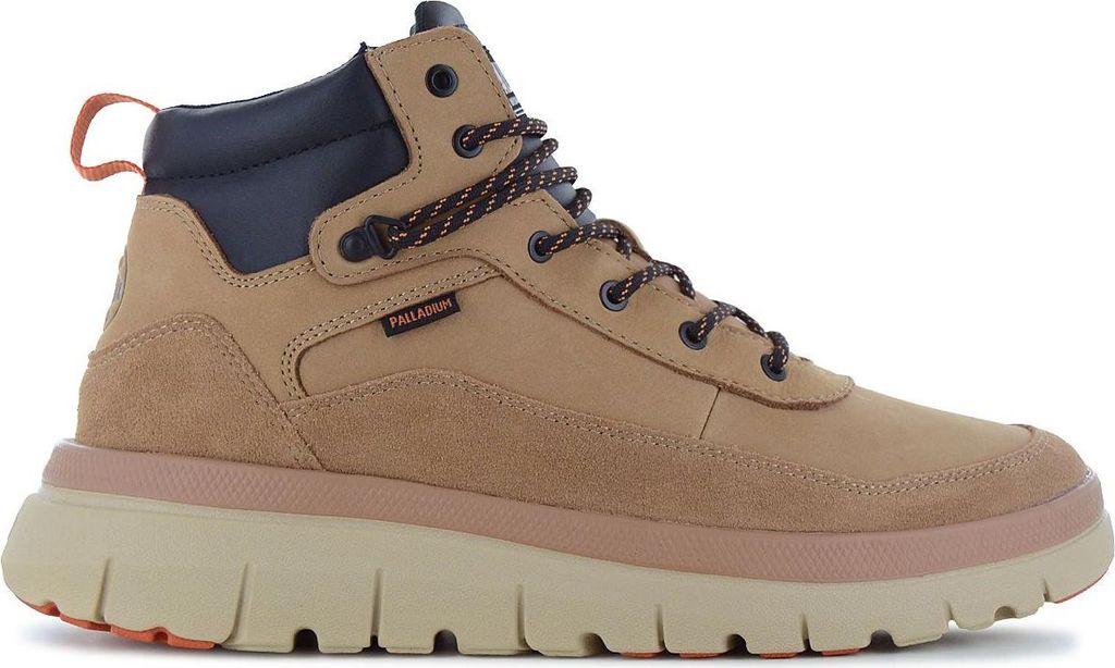 PALLADIUM Pallaflex Cuff M - Herren Sneaker-Boot Stiefel Schuhe Leder Braun 09509-254-M , EU 45 UK 10.5