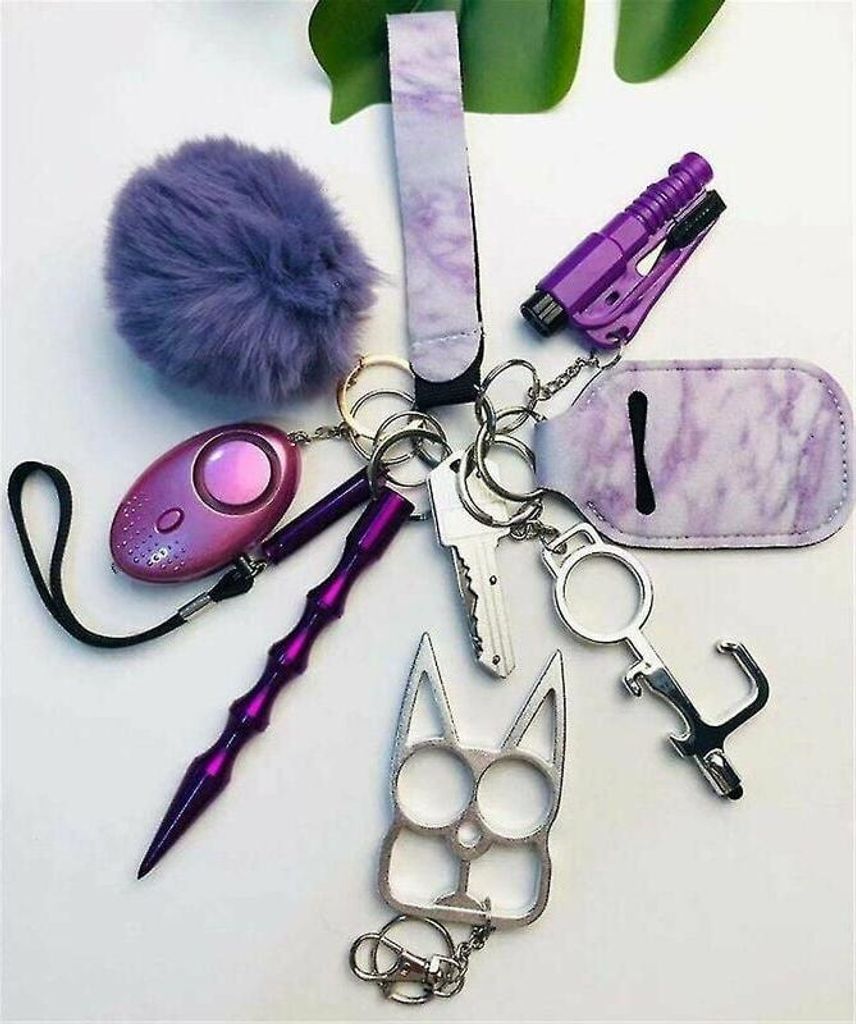 Ein 11-teiliges Pruple-Set, ein Set von Schlüsselanhängern Produktbild 
