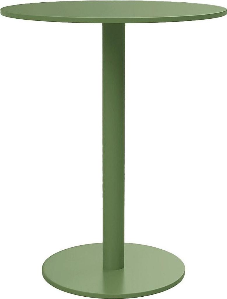 Runder Gartentisch aus Metall mit einem Durchmesser von 60 cm – Grün – NILY von MYLIA