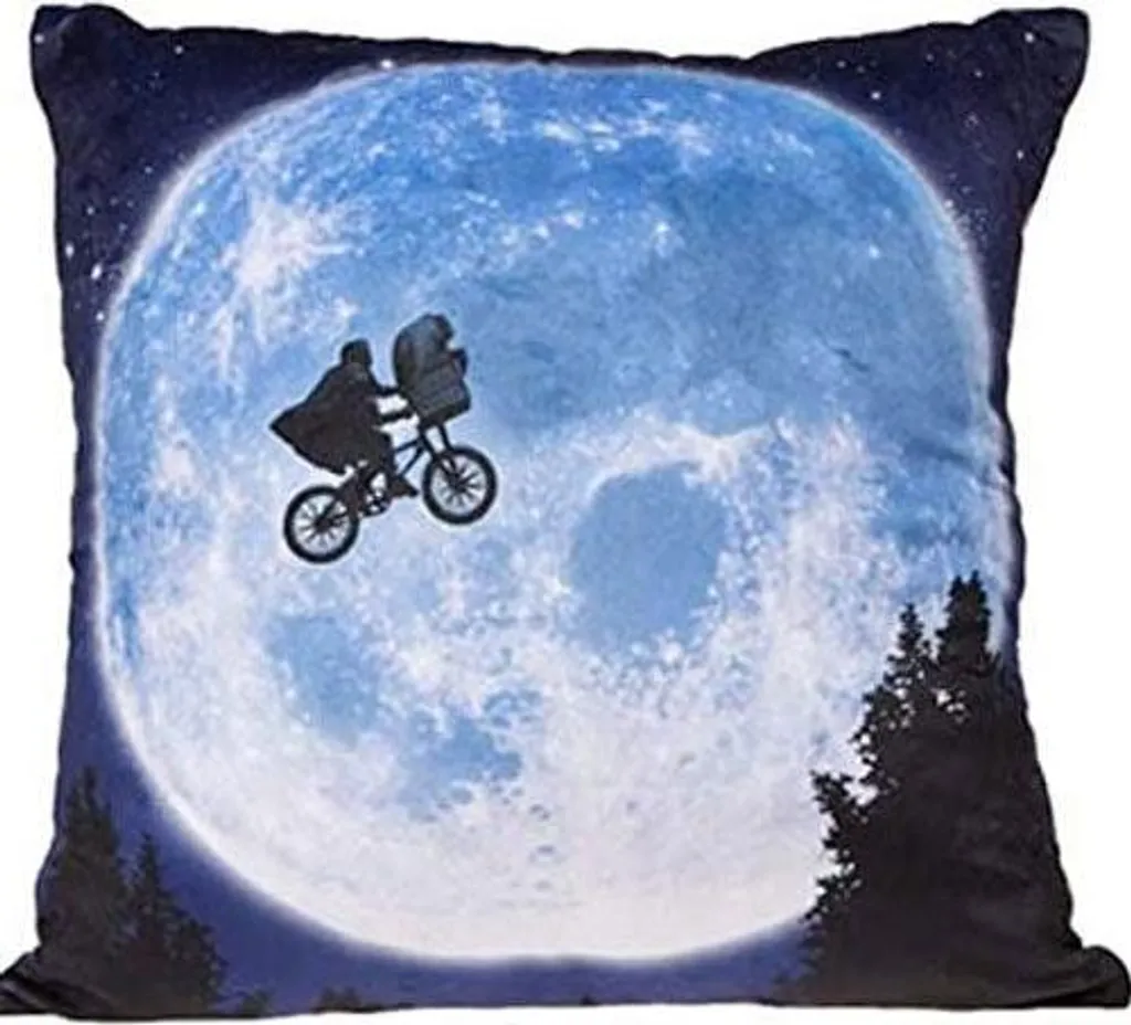 Cuscino E.T. Alien, tessuto morbido, 18x18 pollici