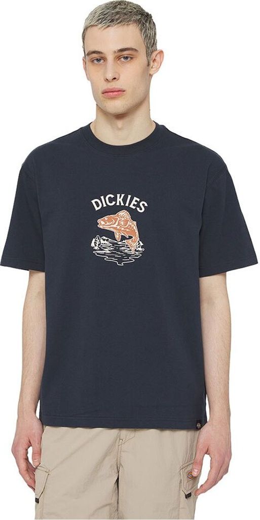 Dickies Dumfries Kurzarm-t-shirt Blau S Mann Blau S