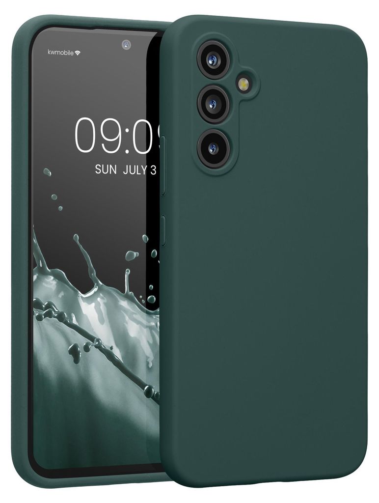 kwmobile Hülle kompatibel mit Samsung Galaxy A54 5G - Hülle Silikon gummiert - Handyhülle - Handy Case in Blaugrün