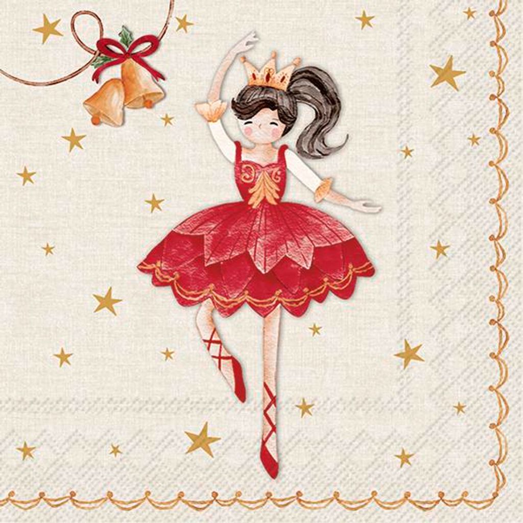 BALLET DANCER Cream Red Lunch-Servietten L1020061 Produktbild 