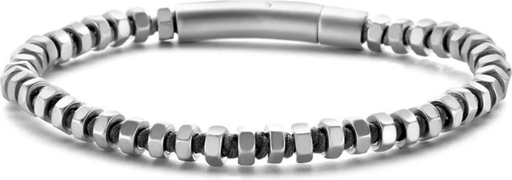 Bracelet Acier Noir FRANK 1967 7FB-0535 : Confort et Anti-Irritation Homme