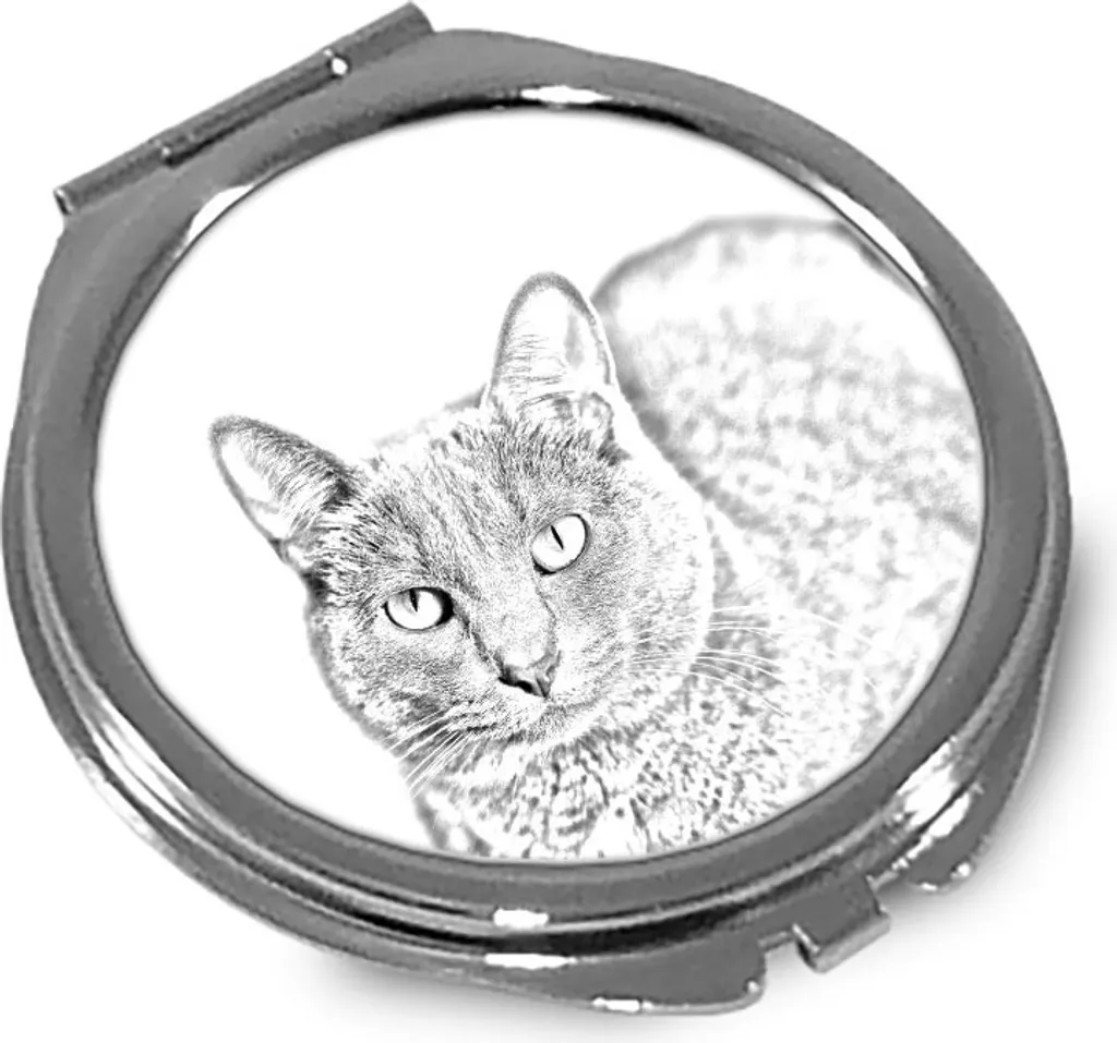 Specchietto Gatto Korat Art Dog - L'Accessorio Trendy per la Borsa
