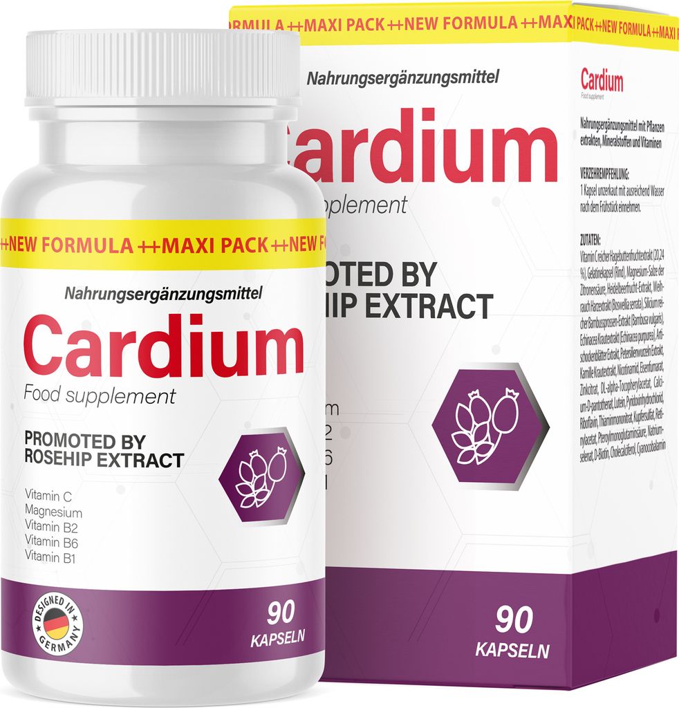 Cardium Kapseln | Reich an Vitaminen & Mineralstoffen | 90 Kapseln