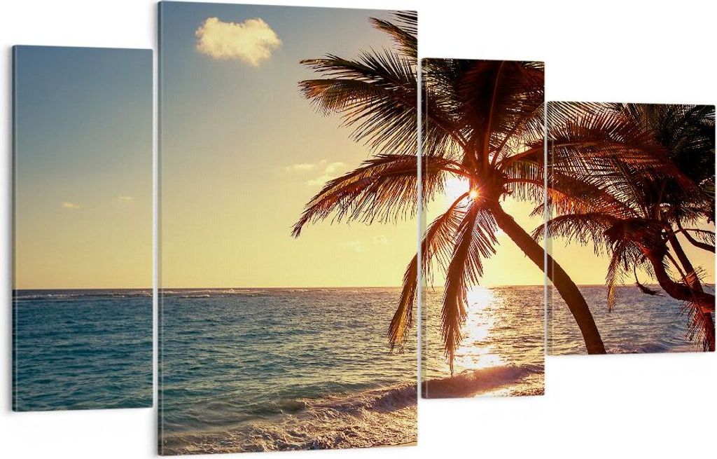 Bild auf Leinwand - Leinwandbild - Wolke exotischer Palm- Produktbild 