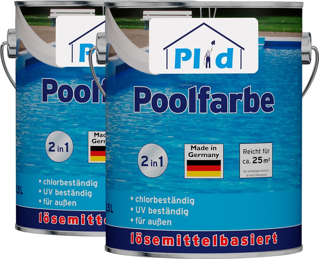 Plid Poolfarbe 5L für ca. 50m² Poolblau – Produktbild 