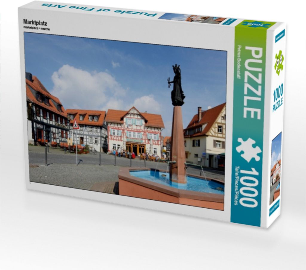 CALVENDO Puzzle Marktplatz 1000 Teile Puzzle quer | 1000 Teile Lege-Größe 64x48cm Foto-Puzzle für glückliche Stunden